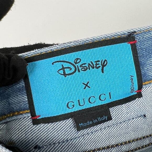 NWT Gucci Donald Duck Denim Shorts Size 38 - Picture 14 of 15